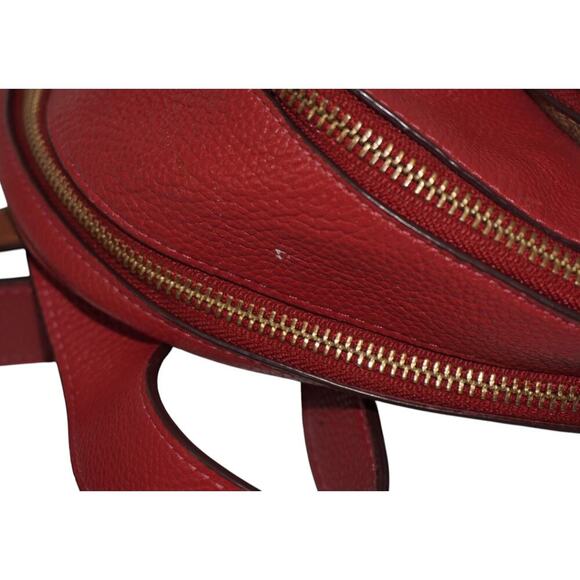 Coach 657 Carrie 23 Backpack Signature Colorblock Tan Red Apple Multi - Picture 12 of 14